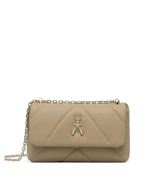 Patrizia Pepe Natural Fly Padded Cross Body Bag