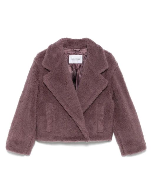 Max Mara Purple Wool Coat