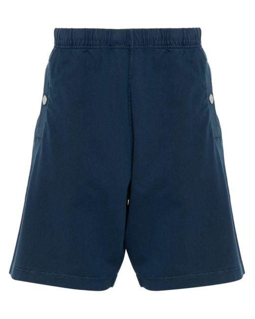 Stone Island Blue Marina Cotton Bermuda Shorts for men