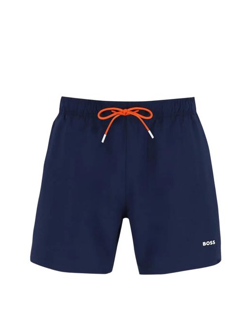 Boss Blue Tio Drawstring Swim Shorts for men