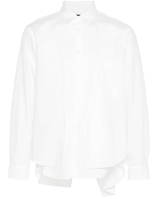 メンズ Comme des Garçons レイヤード シャツ White