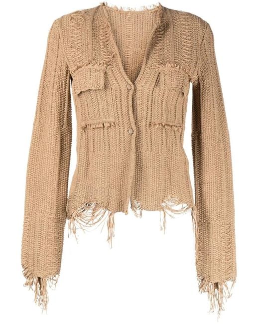 JNBY Natural Cropped Button-Up Cardigan