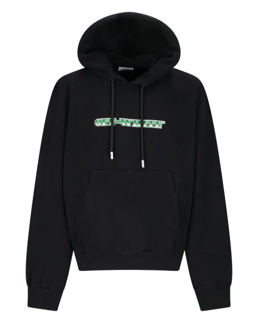 Off-White c/o Virgil Abloh Black Logo-Print Hoodie for men