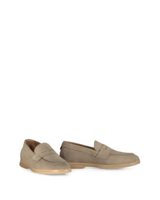 Bally Gray Suede Loafers for men