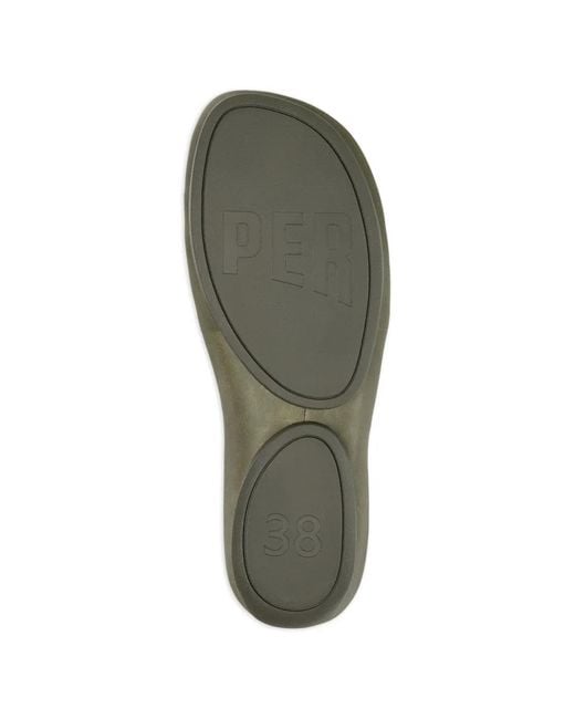 Camper Metallic Right Isla Leather Sandals