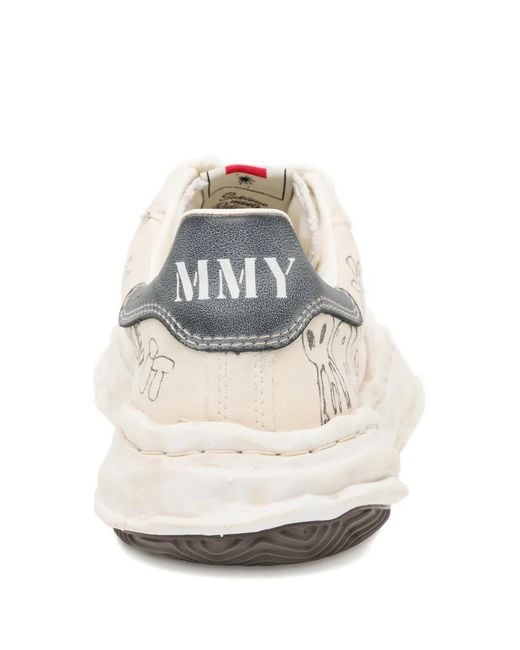 Maison Mihara Yasuhiro White Blakey Sneakers