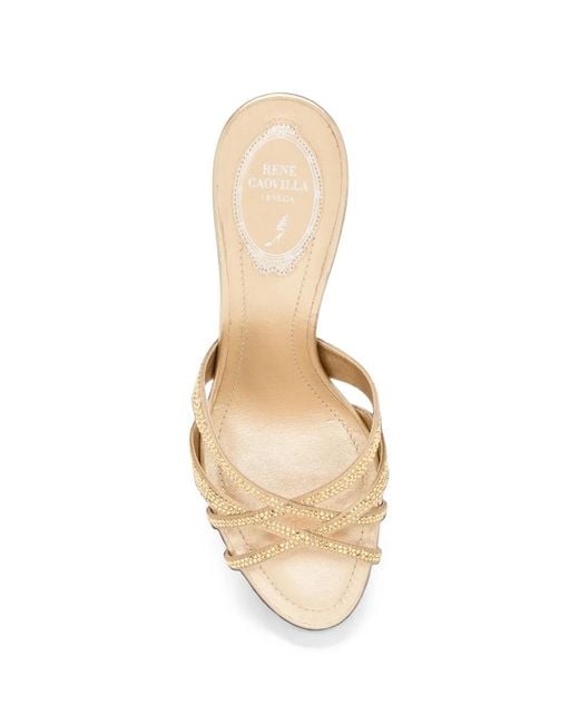 Rene Caovilla Metallic 80Mm Dania Sandals