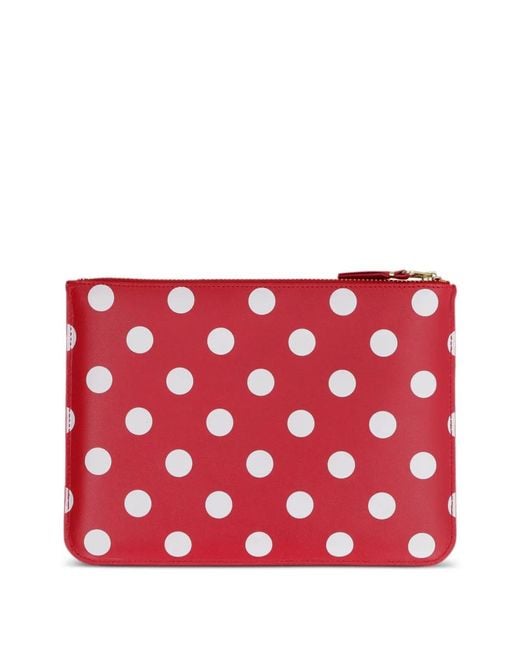 Comme des Garçons Red Polka Dots Pouch