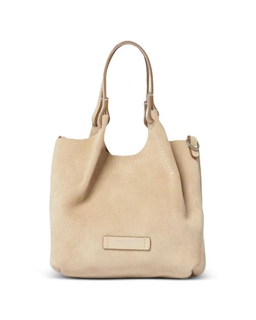 Gianni Chiarini Natural Small Dua Suede Handbag