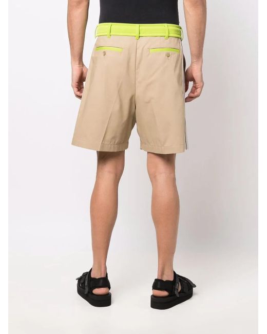 Palm Angels Shorts Mit Kordelzug in Natural für Herren