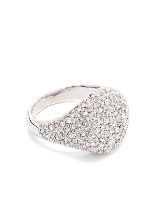 Swarovski White Meteora Crystal-embellished Ring