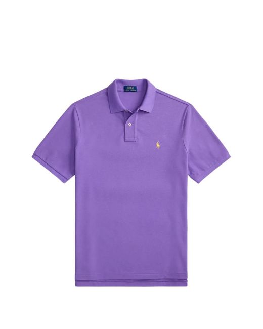 Polo Ralph Lauren Purple Logo-Embroidered Cotton Polo Shirt for men
