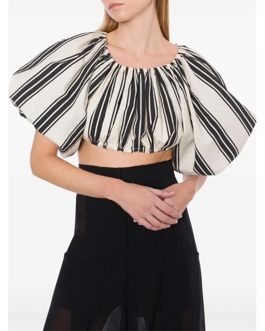 Philosophy Di Lorenzo Serafini White Striped Top