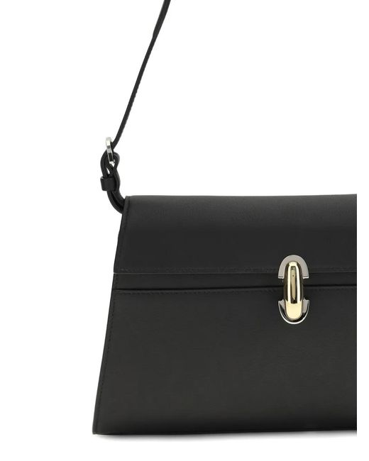 SAVETTE Black Symmetry Shoulder Bag
