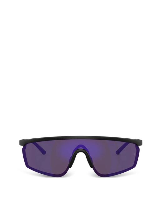 Oliver Peoples Purple R-20 Shield-Frame Tinted Sunglasses