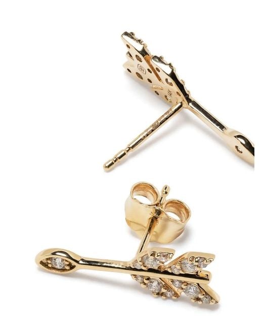 Sydney Evan Metallic 14Kt Arrow Stud Earrings