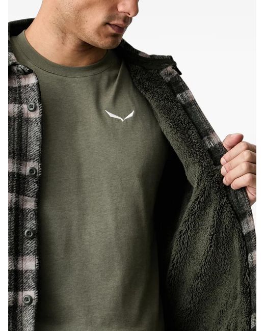 Columbia Black Check-Pattern Patch-Pocket Jacket for men