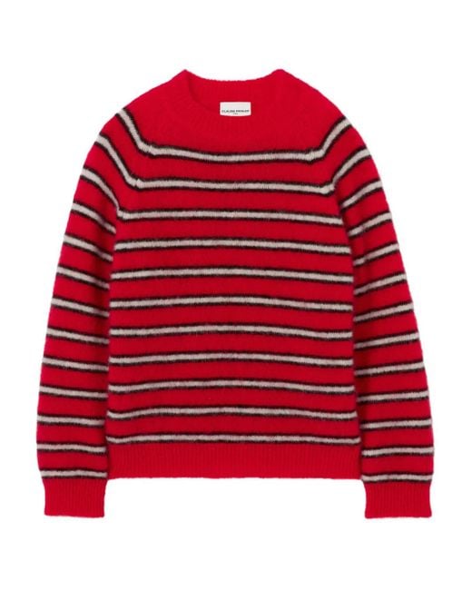 Claudie Pierlot Red Gestreifter Pullover