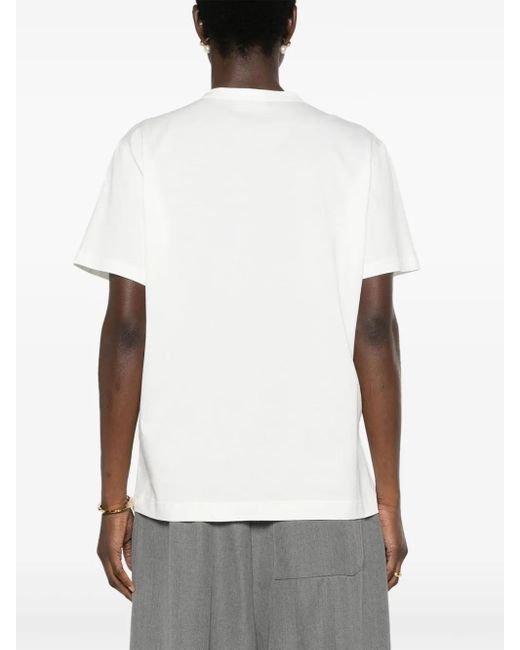 Fabiana Filippi White Fabula-Print Cotton T-Shirt