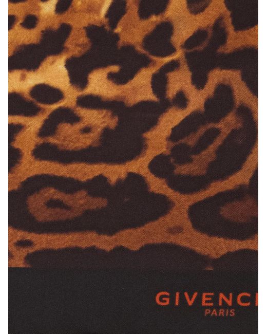 Foulard Leopardato di Givenchy in Brown