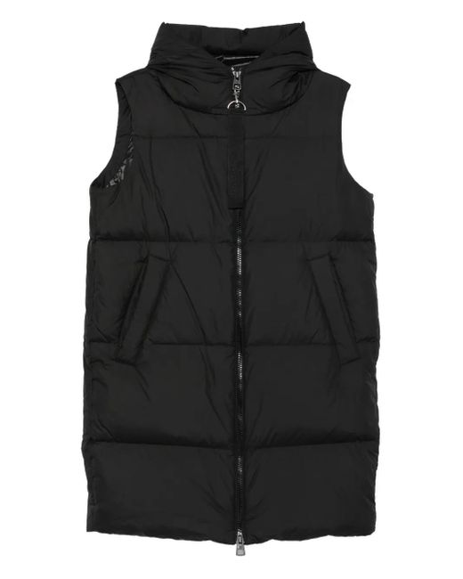 Marc O' Polo Black Quilted High-Neck Gilet