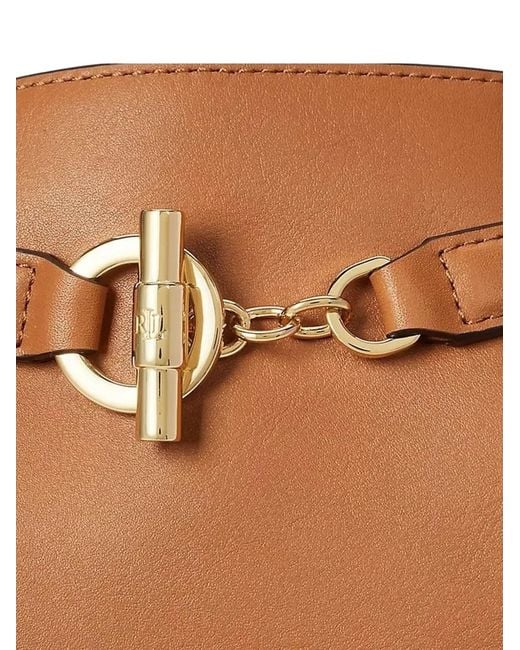 Ralph Lauren Natural Medium Blaike-Tone-Hardware Bucket Bag