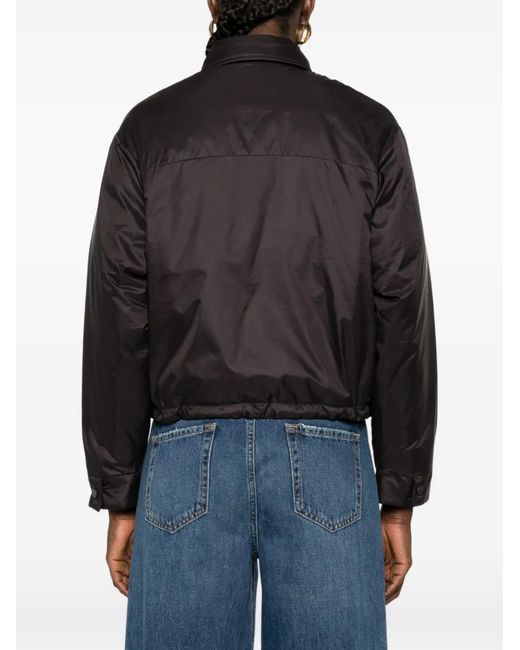 Liviana Conti Black Chest-Pocket Drawstring Jacket