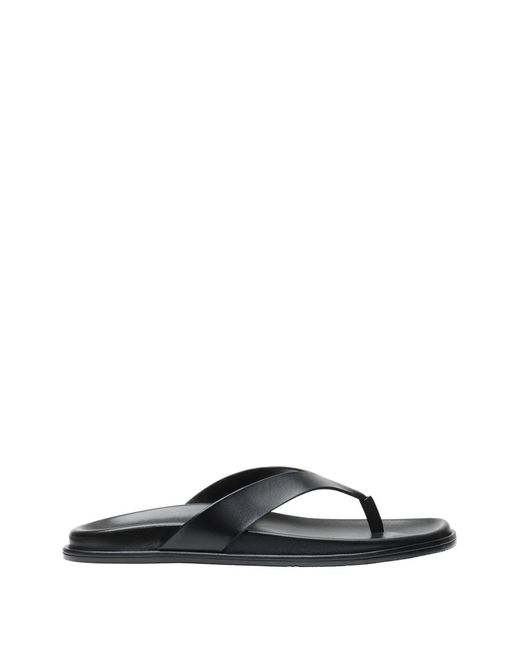 Stuart Weitzman Black Marykate Thong Sandals