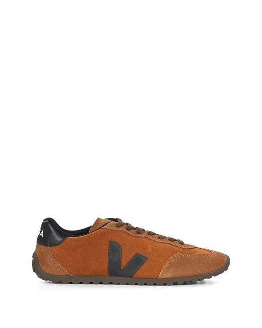 Veja Brown Gt Logo-Patch Sneakers for men
