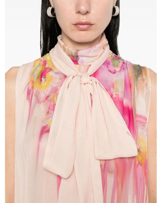 Blumarine フローラル ブラウス Pink