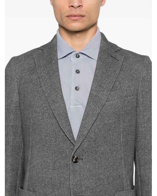 Circolo 1901 Gray Checked Blazer for men