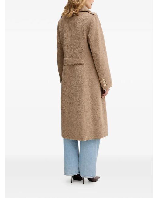 Guess White Double-Breasted Coat
