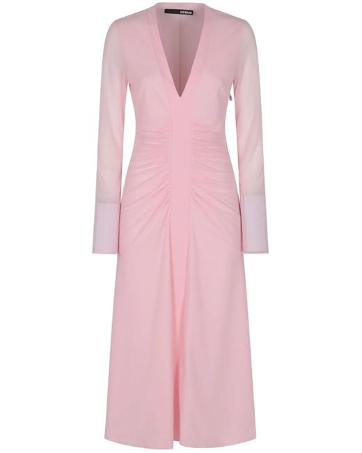 Abito Midi Con Ruches di ROTATE BIRGER CHRISTENSEN in Pink