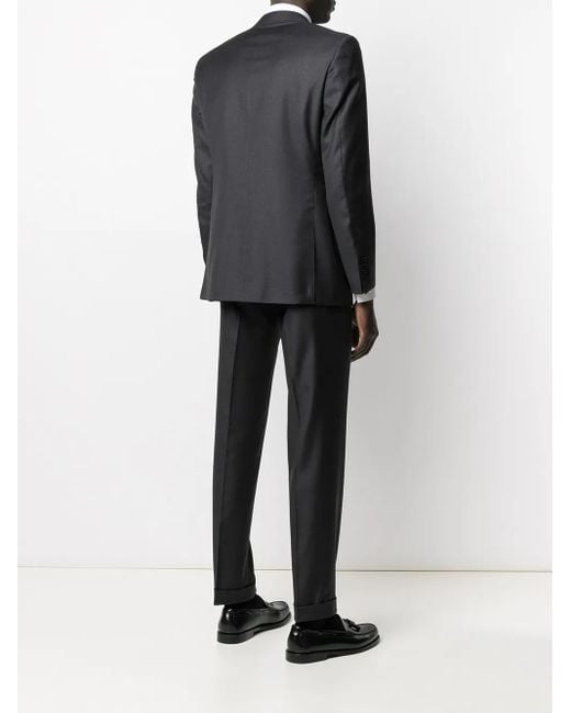 Canali Gray Wool Single-Breasted Suit for men