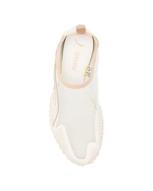 PUMA White Mostro Flex Mesh Sneakers