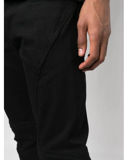 Alexander McQueen Halbhohe Skinny-Jeans in Black für Herren