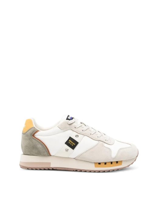 Blauer White Queens Sneakers for men