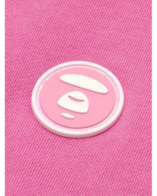 Aape By A Bathing Ape Pink Logo-Detail Cotton Sweatshirt for men