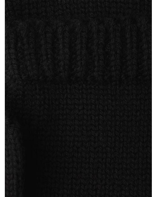 Wool Mittens di Prada in Black