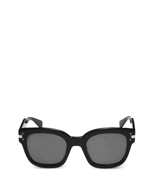 Amiri Black Logo Square-Frame Sunglasses for men