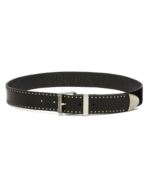 Cintura Con Borchie di Palm Angels in Black