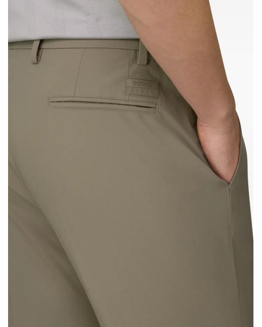 Boggi Gray Elasticated Technical Trousers for men
