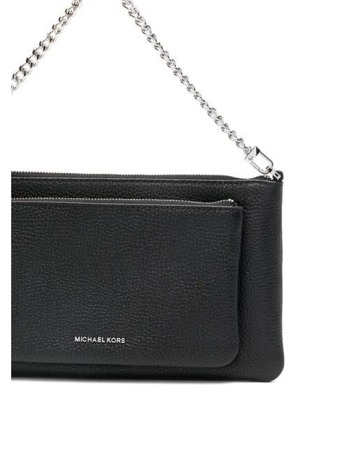 Michael Kors Black Chain-Strap Shoulder Bag