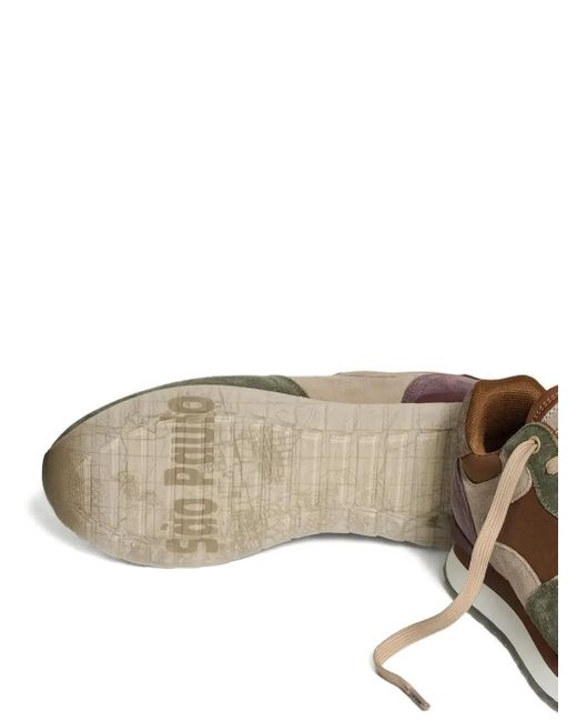 HOFF Brown 30Mm City Sao Paulo Panelled Lace-Up Sneakers for men