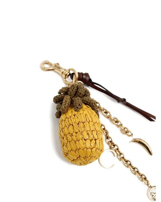 Chloé Metallic Pineapple Bag Charm