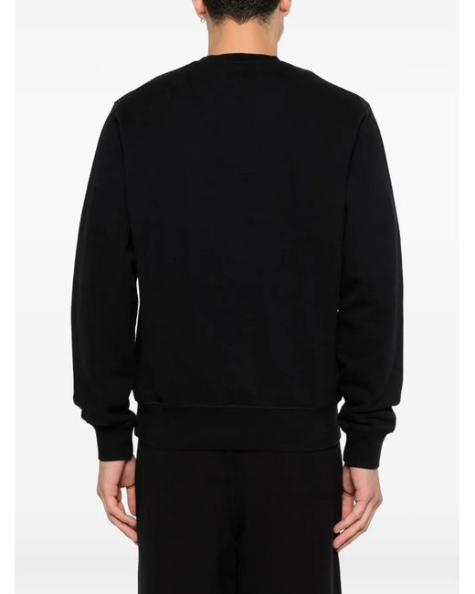 Arte' Black Sweat À Logo Imprimé