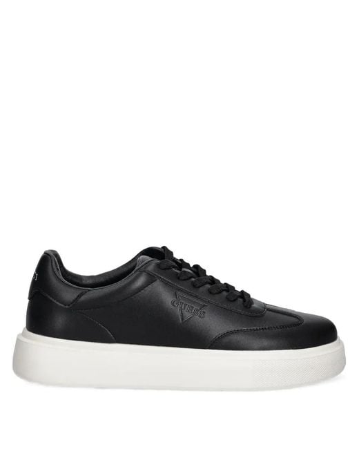 Guess Black Logo-detailing Sneakers for men