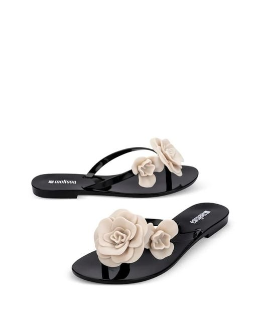 Melissa White Harmonic Springtime Flip-Flops