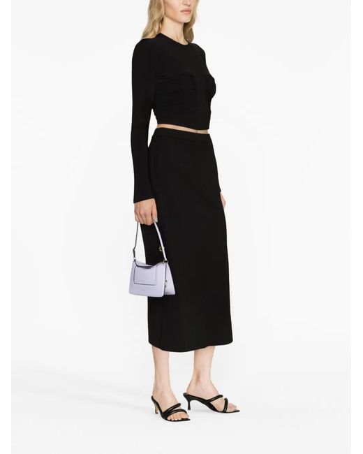 Pinko Black High Waist Skirt
