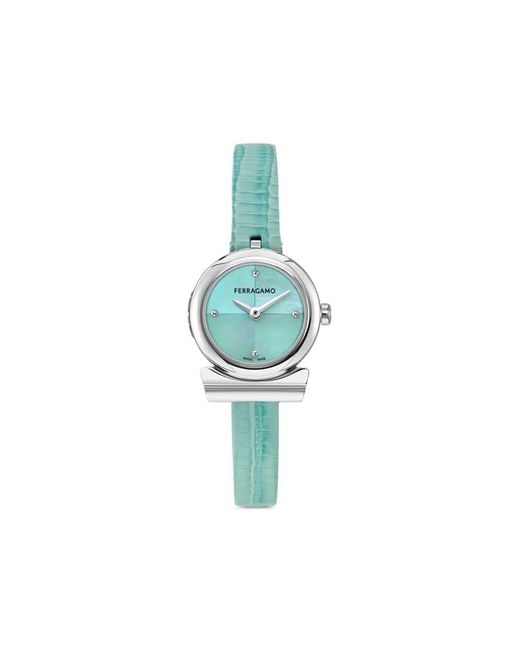 Ferragamo Blue Gancini 22.5Mm